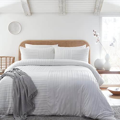 Appletree Loft – Newbury – Bettwäsche-Set, getuftet, für Doppelbett, Weiß von Appletree