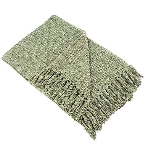 Appletree Loft Tagesdecke Bruges Waffel 130 x 180 cm Khaki von Appletree