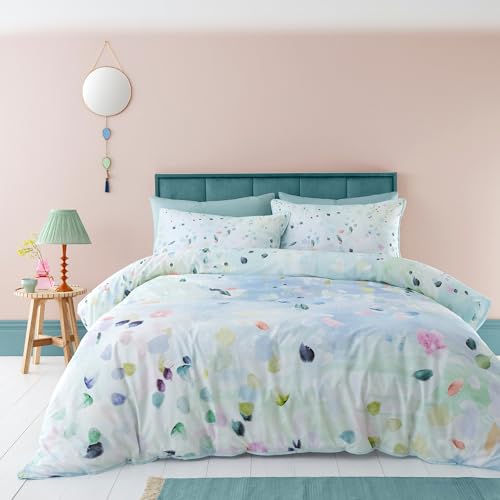 Appletree Stil – Alfresco – Bettbezug-Set aus 100% Baumwolle – Super-King-Size-Bett Größe in Enteneiblau von Appletree