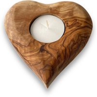 Herz Teelicht Aus Olivenholz Mit - Handgefertigt/Einzigartig Einweihungsgeschenk -Appleyard & Crowe von AppleyardCrowe