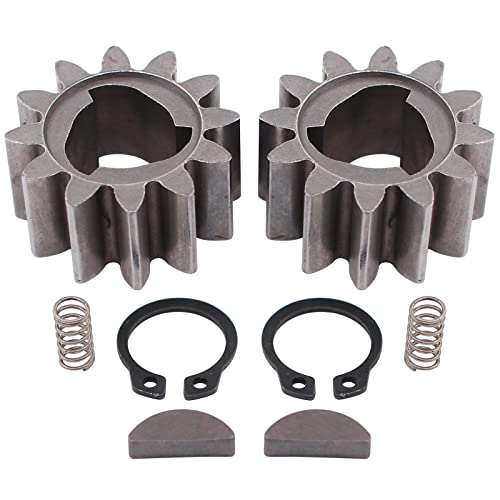 ApplianPar 12 Zähne Antrieb Getriebe Kit für Honda HRR216 HRS216 Rasenmäher 12T Ritzelgetriebe 42661-VE2-800 42672-VE2-800 Schlüssel Federn Clips von ApplianPar