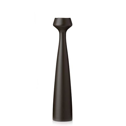 Applicata - Blossom - Lily - Kerzenleuchter, Kerzenständer - Holz - Farbe: Marron Black - Höhe: 24,5 cm von Applicata