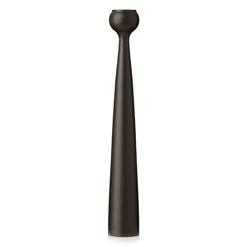Applicata - Blossom - Tulip - Kerzenleuchter, Kerzenständer - Holz - Farbe: Marron Black - Höhe: 33,5 cm von Applicata