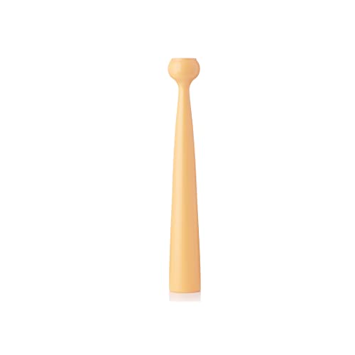 Applicata - Kerzenleuchter, Kerzenhalter - Blossom Tulip - Eichenholz - Farbe: Yellow - Höhe 33,5 cm von Applicata