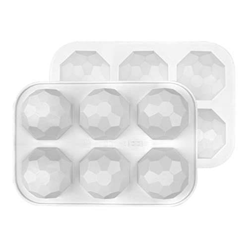 Appoo 3D-Diamant-Silikonform,6 Hohlräume DIY Diamant-Mousse-Form | Nicht klebende Dessertformen für DIY-Schokoladengebäck, Trüffelpudding, Gelee-Käsekuchen von Appoo