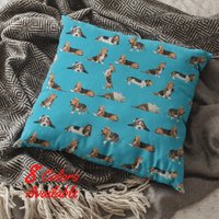 Basset Hound Dekokissen, Hundeliebhaber Geschenk, All Over Print Kissen, Haustierliebhaber Geschenke Idee, Kissen Home Decor von AppreciationDesigns