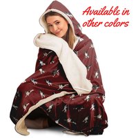 Border Collie Kapuzen Decke - Gemütliches Hoodie Muster Für Erwachsene & Jugendliche, Sherpa Fleece, Mikrofaser Perfektes Geschenk Liebhaber von AppreciationDesigns