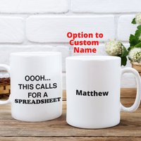 Cpa Geschenk - Oooh Dies Fordert Eine Tabelle, Steuervorbereitung Tasse, Buchhalter, Ingenieur, Banker, Nerd Geschenk, Büro Lustige Kaffeetasse von AppreciationDesigns