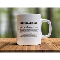 Genealogy Lustige Kaffeetasse - Genealogist Definition, Geschenk, Familiengeschichte Geschenke, Genealogie Gag von AppreciationDesigns