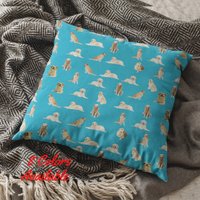 Golden Retriever Dekokissen, Hund Liebhaber Geschenk, All Over Print Kissen, Haustierliebhaber Geschenke Idee, Wohnkultur von AppreciationDesigns