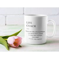 Life Coach Definition Lustige Kaffeetasse - Geschenk Zum Geburtstag, Wertschätzung, Dankesbecher Für Männer Und Frauen von AppreciationDesigns