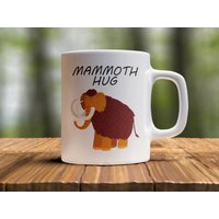 Lustige Mammut Tasse - Tasse, Süße Liebe Versand Hugs Geburtstagsbecher, Jahrestag Trauerbecher, Sorry Mug von AppreciationDesigns