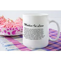 Schwiegermutter Kaffeetasse - Wenn Ich Mich in Deinen Sohn Verliebte, Geschenk, Mama Geburtstag, Brautmutter, Andenken Zur Hochzeit von AppreciationDesigns