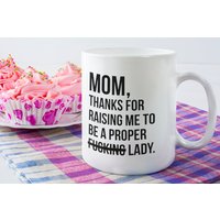 Tochter Zu Mama Lustige Kaffeetasse, Danke Für Die Aufzucht, Geburtstag Tasse Mama, Muttertag Tasse, Geburtstagsgeschenk von AppreciationDesigns