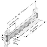Apranet 26518957 19 Zoll Netzwerkschrank-Schienen von Apranet