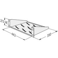 Apranet 26519202 19 Zoll Netzwerkschrank-Bodenblech 2 HE von Apranet