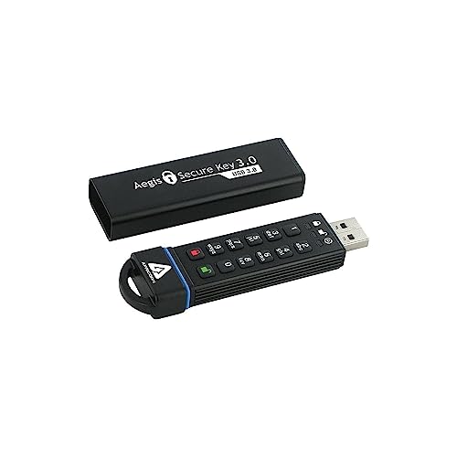 Apricorn 240 GB Aegis Secure Key USB 3.0 Flash Drive, schwarz von Apricorn