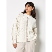 Apricot Strickpullover "Rundhalspullover" mit Strickmuster Apricot Strickpullover "Rundhalspullover" mit Strickmuster von Apricot