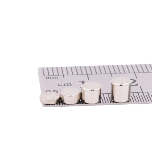 Aprilheld | 20 Scheiben-Magnete Set 4x1mm + 4x2mm + 4x3mm + 4x4mm | N52 stärkste Klasse - Neodym-Magnete extra stark | Power-Magnet für Pinnwand, Kühlschrank | Mini Magnetscheibe von Aprilheld