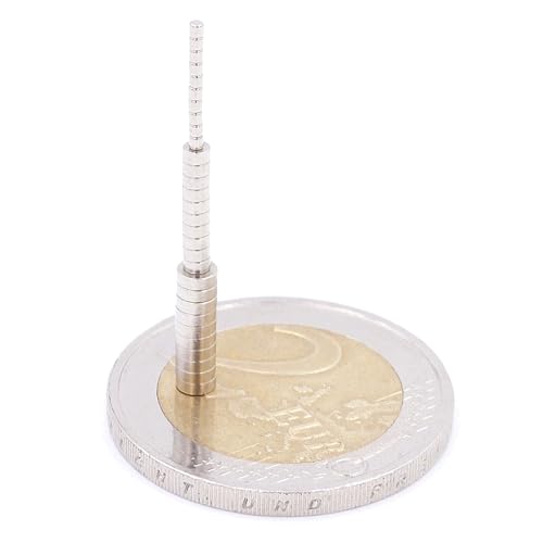 Aprilheld | 30 Scheiben-Magnete Set 1x1mm + 2x1mm + 3x1mm | N52 stärkste Klasse - Neodym-Magnete extra stark | Power-Magnet für Pinnwand, Kühlschrank | Mini Magnetscheibe von Aprilheld