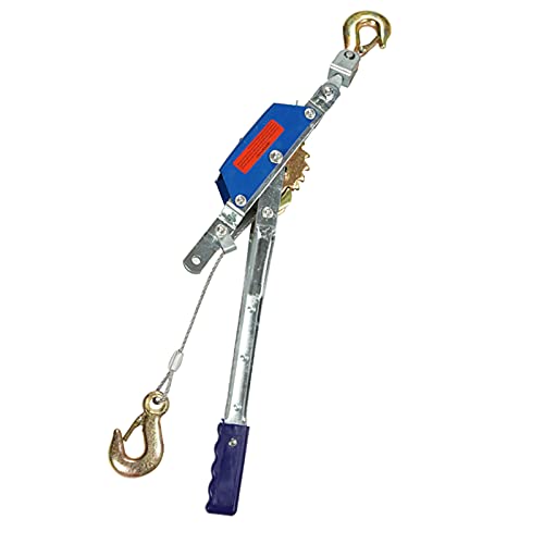 Aprilhp Ratschenseilzug, Drahtseil Ratsche Handseilwinde mit Haken Seilzug mit Ratsche, Hand Power Puller für Den Einsatz Beim Zaunbau, Beim Entfernen von Baumstümpfen 1t/2t/4t von Aprilhp