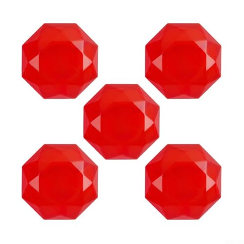 10er-Pack Gitarrenpedale zum Schutz von Fußschaltern und zur Unterstützung konsistenter Leistung auf E-Gitarren-Effektpedalen (Diamond RedC) von Aprilsunnyzone