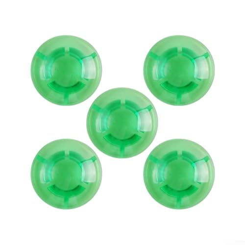 10er-Pack Gitarrenpedale zum Schutz von Fußschaltern und zur Unterstützung konsistenter Leistung auf E-Gitarren-Effektpedalen (rund, grün) von Aprilsunnyzone