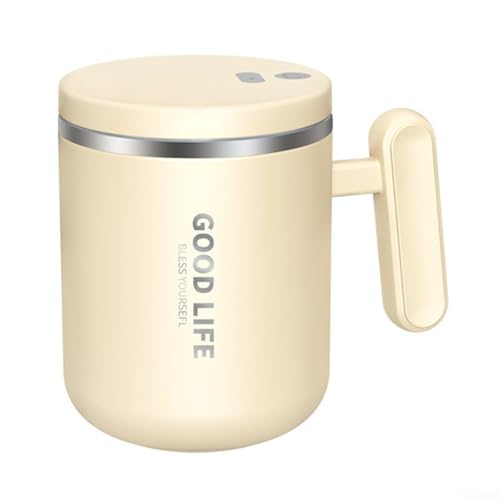 304 Edelstahlbecher mit automatischer Rührfunktion für die Getränkezubereitung (Beige) von Aprilsunnyzone