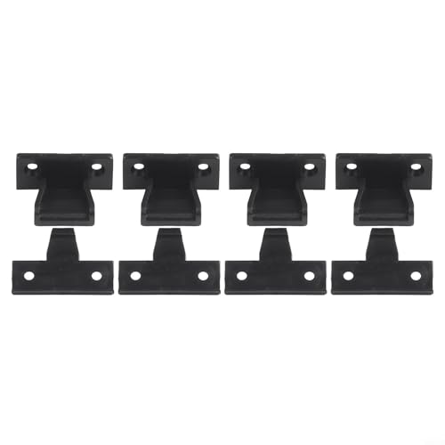4 Stück Küchenschrank-Clips mit verdeckter Befestigung, Push-Fit-Design von Aprilsunnyzone