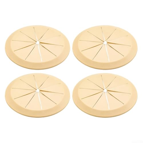 4-teiliges Schreibtisch-Kabelabdeckungs-Set, effektive Drahtmanagement-Lösung für Zuhause und Büro, Gelb 80 mm von Aprilsunnyzone