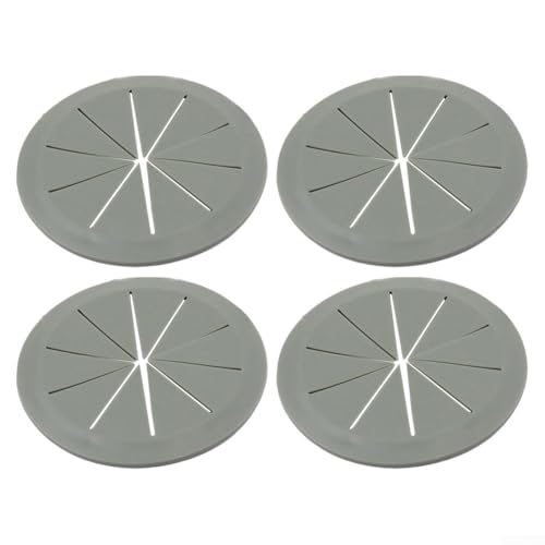 4-teiliges Schreibtisch-Kabelabdeckungs-Set, effektive Drahtmanagement-Lösung für Zuhause und Büro (grau, 80 mm) von Aprilsunnyzone