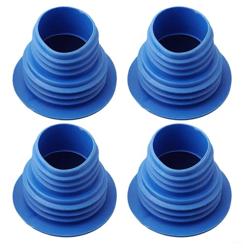 4 x Silikon-Abflussrohr-Schlauchdichtung für Wassertank und Waschmaschine (blau) von Aprilsunnyzone