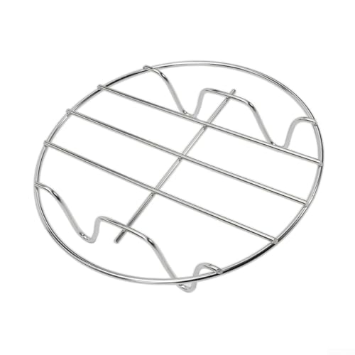 6 10 Zoll Edelstahl Grillrost Tablett für Air Fryer Zubehör Single Layer zum Backen und Kochen (15,2 cm) von Aprilsunnyzone