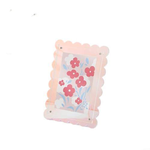 Aprilsunnyzone 10,2 x 15,2 cm schwebender Neon-Acrylrahmen mit transparentem Design zum Präsentieren von Bildern in mehreren Einstellungen, einschließlich für Zuhause und Büro (bunt) von Aprilsunnyzone