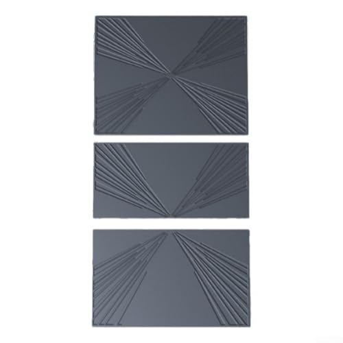 Aprilsunnyzone 3 x Anti-Rutsch-Pads für die Mittelkonsole für Tesla für Modell Y und Modell 3 2025 2026 Silikon-Ersatz-Pads (schwarz) von Aprilsunnyzone