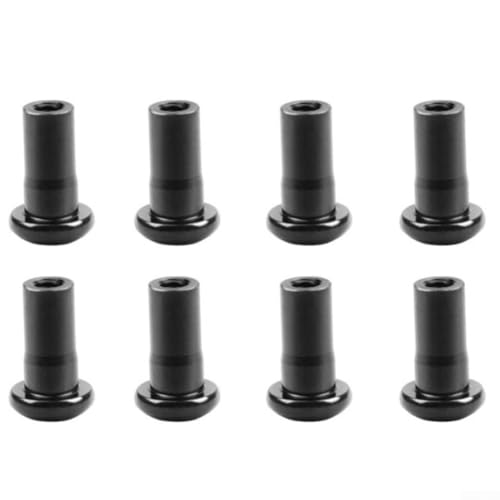 Aprilsunnyzone 8 Stück Türscharniermuttern für JK JLU Gladiator JT 2/4 Tür Metall Schwarz Ersatzteile 82214166AB 68361574AB von Aprilsunnyzone