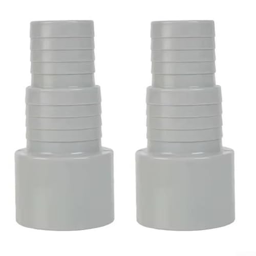 Aprilsunnyzone Adapter für Schwimmbadschlauch, 50 mm, für Schläuche mit Innendurchmesser 32/38 mm, für 800-W-Pumpenbetrieb (2 Stück) von Aprilsunnyzone