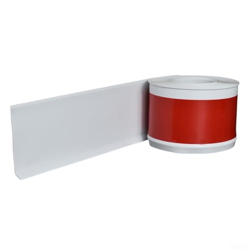 Aprilsunnyzone Dekorative Weich-PVC-Sockel, wasserdichte Zierleiste für schnelle Heimverbesserungen (weiß) von Aprilsunnyzone