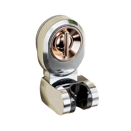 Aprilsunnyzone Duschkopfhalter, ohne Bohren, verstellbarer Duschhalter, Vakuum-Saugnapf, ABS-Kunststoff, wasserdicht, rostfrei, mühelos zu reinigen (Silber) von Aprilsunnyzone