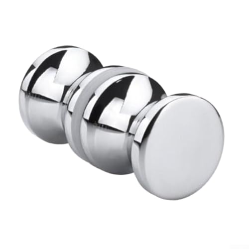 Aprilsunnyzone Duschtürgriff aus Zinklegierung, verchromt, Einzelrille, für Badezimmer-Glastüren, 6 x 18 mm Dicke, kompatibel mit Schränken und Kleiderschränken (C) von Aprilsunnyzone