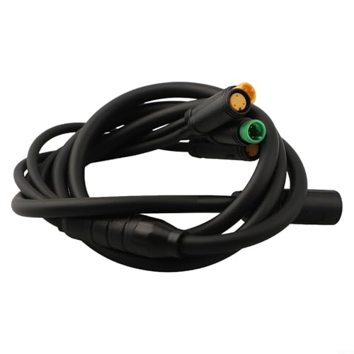 Aprilsunnyzone Elektro-Fahrrad-Motorkabel 1T4 für KT-Controller Drosselklappenbremsmesser E-Bike-Komponente 40 cm schwarz von Aprilsunnyzone