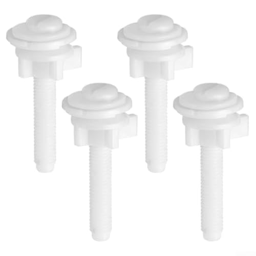 Aprilsunnyzone Ersatz-Set für WC-Sitz-Befestigungsschrauben mit Sicherungsmuttern und Unterlegscheiben, entworfen für sicheren Sitz auf den meisten Standard-WCs, mit oben montierten Scharnieren für Aprilsunnyzone Ersatz-Set für WC-Sitz-Befestigungsschrauben mit Sicherungsmuttern und Unterlegscheiben, entworfen für sicheren Sitz auf den meisten Standard-WCs, mit oben montierten Scharnieren für von Aprilsunnyzone