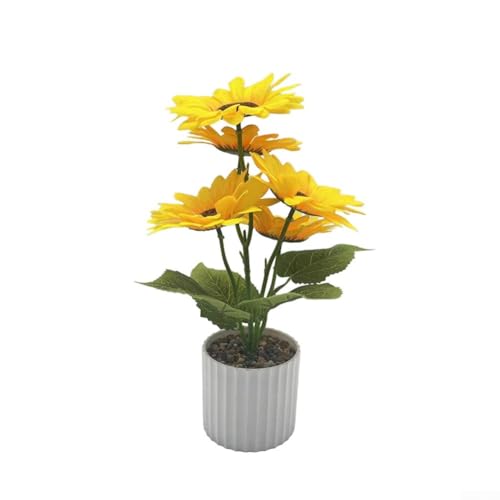 Aprilsunnyzone Künstliche Sonnenblumen, kleine Kunstpflanze, Sonnenblumen im Topf für Garten, Wohnzimmer, Schlafzimmer, Büro, leicht zu transportieren Aprilsunnyzone Künstliche Sonnenblumen, kleine Kunstpflanze, Sonnenblumen im Topf für Garten, Wohnzimmer, Schlafzimmer, Büro, leicht zu transportieren von Aprilsunnyzone