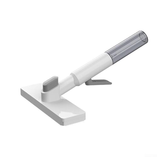 Aprilsunnyzone Mikrofaser-Reinigungsbürste mit Sprühflasche für effiziente Haushaltsreinigung, geeignet für mehrere Oberflächen wie Glas, Holz und Fliesenböden (weiß) von Aprilsunnyzone