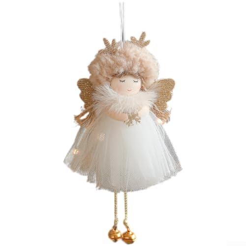 Aprilsunnyzone Plüsch-Ornament mit Hirschgeweih-Design für Baum-Hängedekoration und Urlaubsdisplay (Khaki) von Aprilsunnyzone