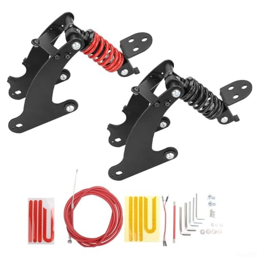 Aprilsunnyzone Reibungslose Fahrt mit Hinterradaufhängung für Xiaomi Elektroroller inkl. für M365 und PRO Modelle (schwarz für M365/1S) von Aprilsunnyzone