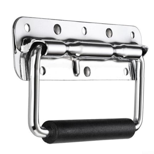 Aprilsunnyzone Robuster Griff aus 304 Edelstahl mit federbelasteter Funktion, perfekt für den Transport von individuellen Lautsprechergehäusen (100 mm) von Aprilsunnyzone
