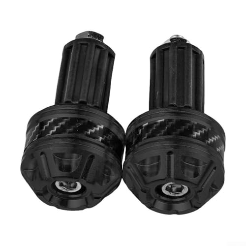 Balance-Blöcke für Motorrad-Lenkerenden mit Kohlefaser für Vibrationsreduzierung und verbesserte Fahrerkontrolle (BWQ-055 Schwarz) von Aprilsunnyzone