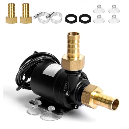 Bürstenlose Tauchpumpe DC1224V 800L/H Fördermenge mit 5m Förderhöhe für Aquarium, Teich- und Brunnenwasserbewegung (24V) von Aprilsunnyzone