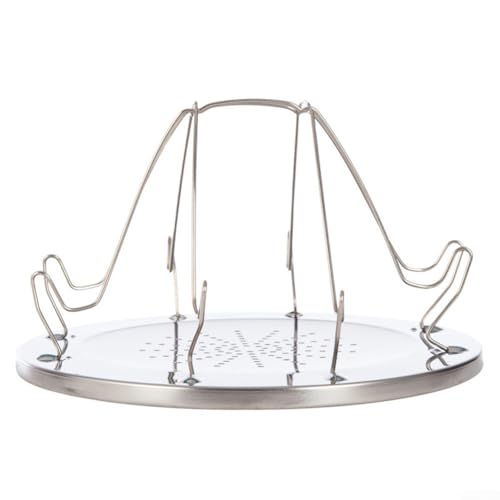 Camping Grillrost Faltbarer Edelstahl mit rostbeständigem und kompaktem Design für einfachen Transport und Reinigung von Aprilsunnyzone